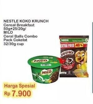 Promo Harga Koko Krunch Cereal/Milo Cereal Balls  - Indomaret