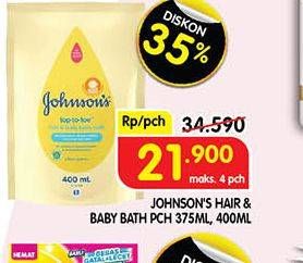 Promo Harga Johnsons Baby Bath 400 ml - Superindo