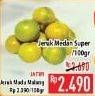 Promo Harga Jeruk Medan Super per 100 gr - Hypermart