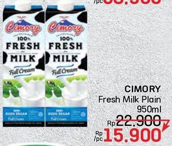 Promo Harga Cimory Fresh Milk Full Cream 950 ml - LotteMart