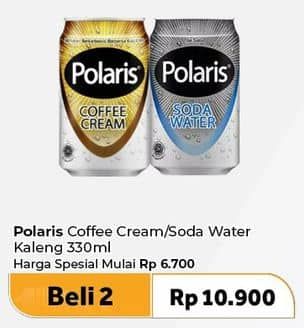 Promo Harga Polaris Coffee Cream/Polaris Soda Water   - Carrefour