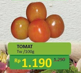 Promo Harga Tomat TW per 100 gr - Alfamidi