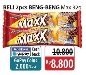 Promo Harga Beng-beng Wafer Chocolate Maxx 32 gr - Alfamidi