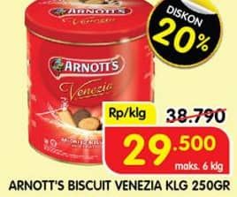 Promo Harga Venezia Assorted Biscuits 250 gr - Superindo