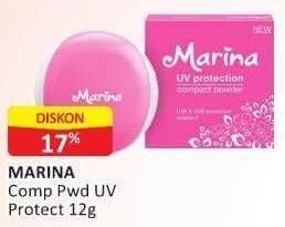 Promo Harga MARINA Compact Powder Sweet UV Protect 12 gr - Alfamart