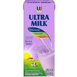 Promo Harga Ultra Milk Susu UHT Taro 200 ml - Alfamart