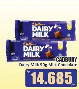 Promo Harga Cadbury Dairy Milk Plain 90 gr - Hari Hari