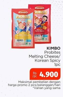 Promo Harga Kimbo Probites New York Melting Cheese, Korean Hot Spicy 1 pcs - Lotte Grosir