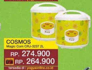 Promo Harga Cosmos CRJ-3237 Rice Cooker  - Yogya