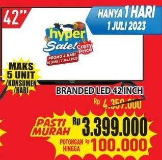 Promo Harga Sharp LED TV 42  - Hypermart