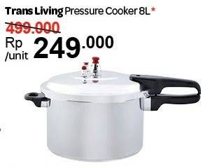 Promo Harga TRANSLIVING Pressure Cooker 8 ltr - Carrefour