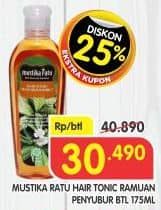 Promo Harga Mustika Ratu Hair Tonic Ramuan Penyubur 175 ml - Superindo