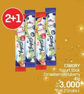 Promo Harga Cimory Yogurt Stick Strawberry, Blueberry 40 gr - LotteMart