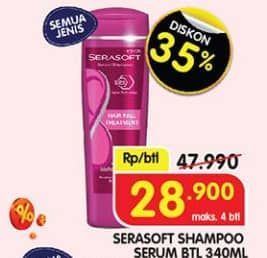 Promo Harga Serasoft Shampoo All Variants 340 ml - Superindo