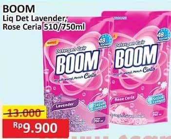 Promo Harga Boom Detergent Cair  Cinta Rose Ceria, Cinta Lavender 750 ml - Alfamart