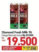 Promo Harga DIAMOND Fresh Milk 1 ltr - Carrefour