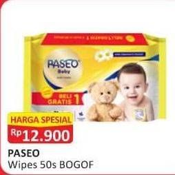Promo Harga Paseo Baby Wipes 50 sheet - Alfamart