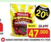 Promo Harga Mariani Sweetened Cranberry 170 gr - Superindo