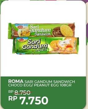 Promo Harga Roma Sari Gandum Peanut Butter, Susu Cokelat 115 gr - Yogya