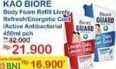 Promo Harga BIORE Guard Body Foam Lively Refresh, Energetic Cool, Active Antibacterial 450 ml - Indomaret