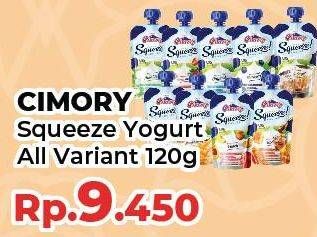 Promo Harga CIMORY Squeeze Yogurt All Variants 120 gr - Yogya