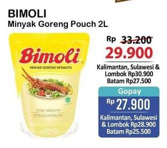 Promo Harga BIMOLI Minyak Goreng 2000 ml - Alfamart