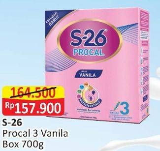 Promo Harga S26 Procal Susu Pertumbuhan Vanilla 700 gr - Alfamart