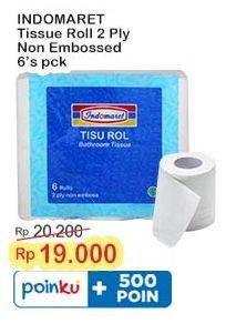 Promo Harga Indomaret Tissue Roll 2 Ply Non Embossed 6 roll - Indomaret