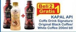 Promo Harga KAPAL API Kopi Signature Drink Original Black, White Coffee 200 ml - Indomaret
