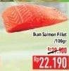 Promo Harga Salmon Fillet per 100 gr - Hypermart