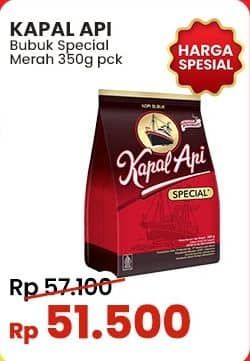 Promo Harga Kapal Api Kopi Bubuk Special 380 gr - Indomaret