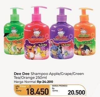 Promo Harga Dee Dee Children Shampoo Apple, Grape, Green Tea, Orange 250 ml - Carrefour