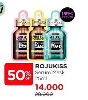 Promo Harga Rojukiss Pore Expert 5X Serum Mask 25 ml - Watsons