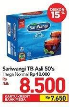 Promo Harga Sariwangi Teh Asli 50 pcs - Carrefour