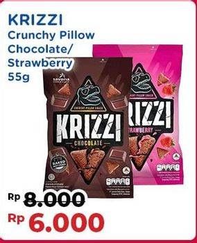 Promo Harga Krizzi Pillow Chocolate, Strawberry 55 gr - Indomaret