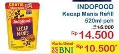 Promo Harga INDOFOOD Kecap Manis 520 ml - Indomaret