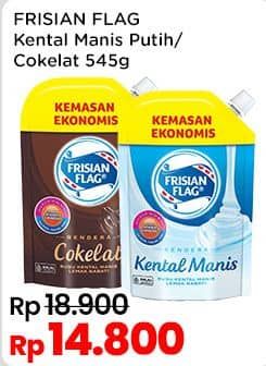 Promo Harga Frisian Flag Susu Kental Manis Cokelat, Putih 545 gr - Indomaret