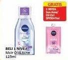 Promo Harga Nivea MicellAir Skin Breathe Micellar Water Oil Acne Care 125 ml - Alfamart