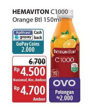 Promo Harga Hemaviton C1000 Orange 150 ml - Alfamidi