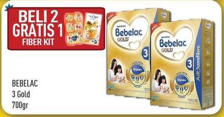 Promo Harga BEBELAC 3 Gold Susu Pertumbuhan per 2 box 700 gr - Hypermart