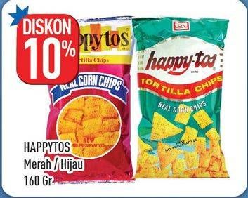 Promo Harga HAPPY TOS Tortilla Chips Merah, Hijau 160 gr - Hypermart