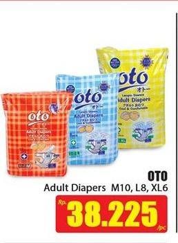 Promo Harga OTO Adult Diapers M10, L8, XL6  - Hari Hari