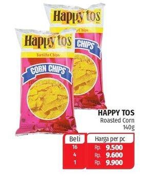 Promo Harga HAPPY TOS Tortilla Chips 140 gr - Lotte Grosir