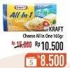 Promo Harga KRAFT All in 1 Cheddar 165 gr - Hypermart