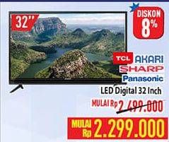 Promo Harga TCL/Akari/Sharp/Panasonic LED TV  - Hypermart