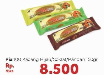 Promo Harga SNACK IT Kue Pia 100 Cokelat, Kacang Hijau, Pandan 150 gr - Carrefour