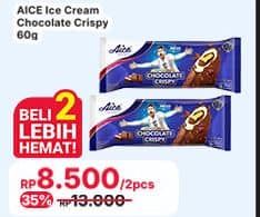 Promo Harga Aice Ice Cream Chocolate Crispy 60 gr - Indomaret