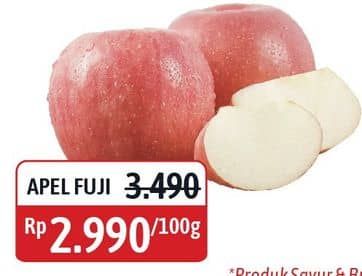 Promo Harga Apel Fuji per 100 gr - Alfamidi