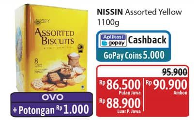 Promo Harga Nissin Assorted Biscuits 1100 gr - Alfamidi