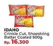 Promo Harga IDAHO French Fries Crinkle Cut, Shoestring, Batter Coated 500 gr - Yogya